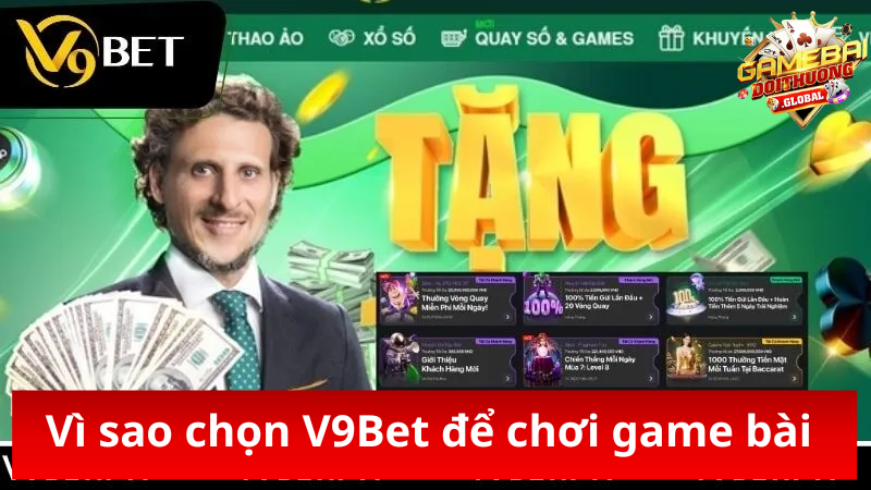 Lý do chọn V9Bet để chơi bài