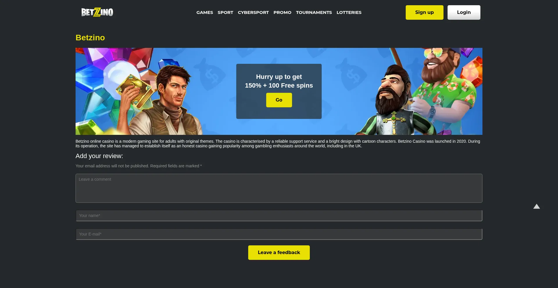 Betzino Online Casino