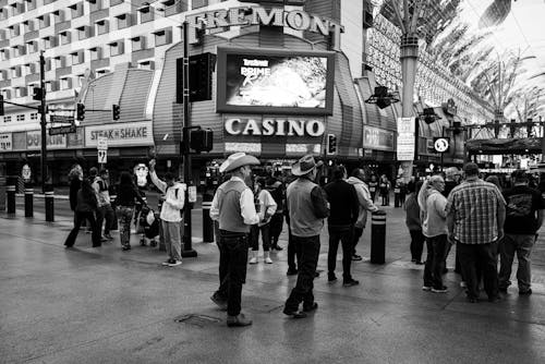 Crowd at Fremont Street Casino
